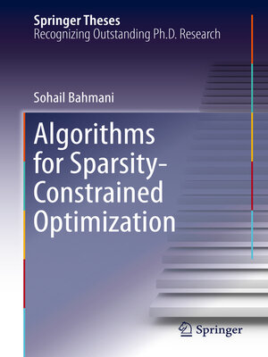 cover image of Algorithms for Sparsity-Constrained Optimization